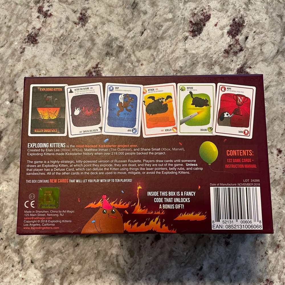 Exploding Kittens card game - Picture 3 of 3